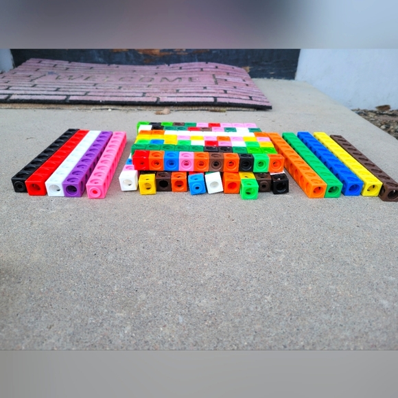 Math Manipulatives-Unifix Cubes, Tens Rods and More! - Picture 5 of 13